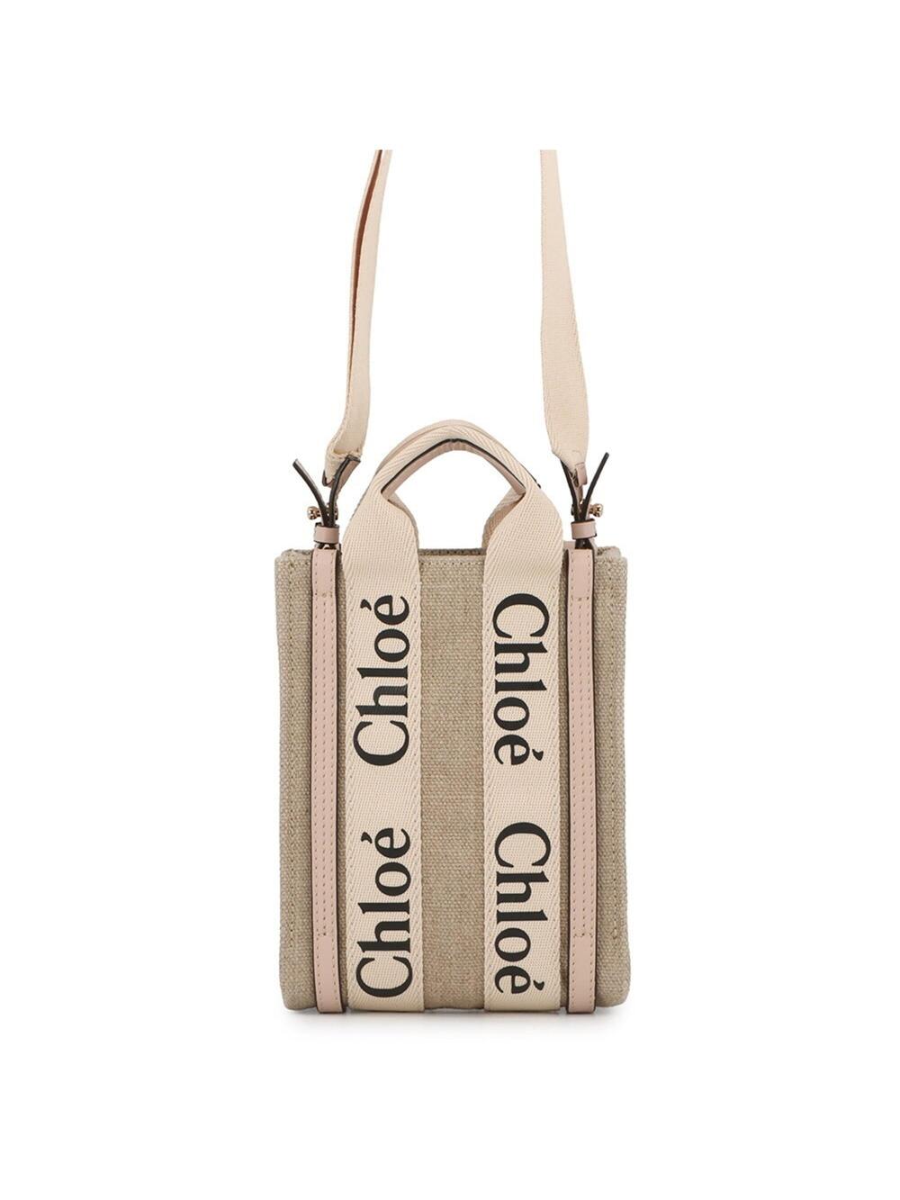 Chloe Woody Convertible Tote Canvas #370472C86B